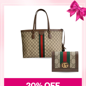 Love Set Gucci: Ophidia GG Medium Tote Bag + Ophidia GG Card Case Wallet – MassToneUS