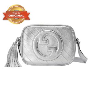 [Supper Vip]Gucci Blondie Small Shoulder Bag Silver For Women ‎‎‎742360 AACBO 8106 – 21 Cm/ 8.3 Inches