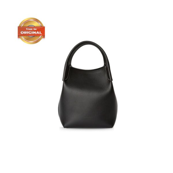 [Supper Vip]Loro Piana Small Bale Bag Black For Women 6.7 in/ 17 cm FAO0815 8000