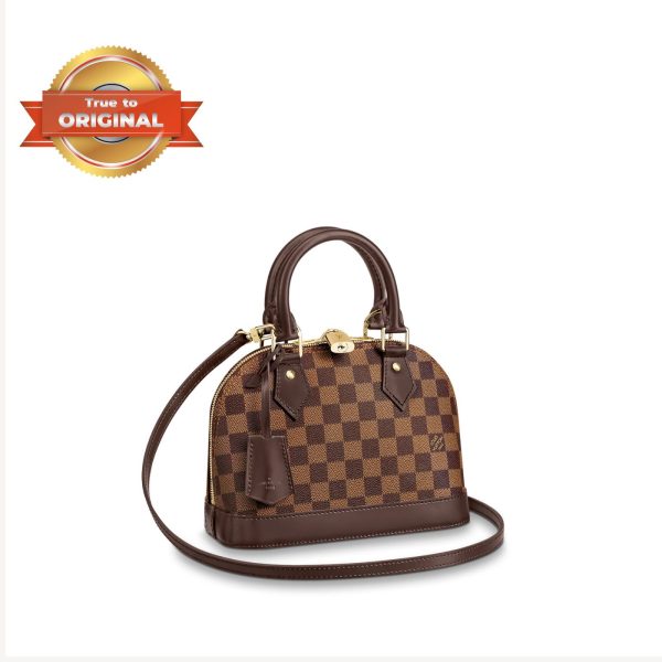 [Supper Vip] Louis Vuitton Alma BB Damier Brown For Women 9.3in/23.5cm LV N41221