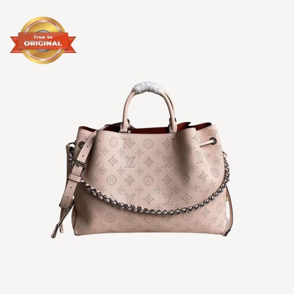 [Supper Vip] Louis Vuitton Bella Tote Mahina Creme Beige For Women 12.6in/32cm M59203