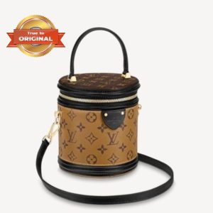 [Supper Vip] Louis Vuitton Cannes Monogram Reverse Canvas Brown For Women 5.9in/15cm LV M43986