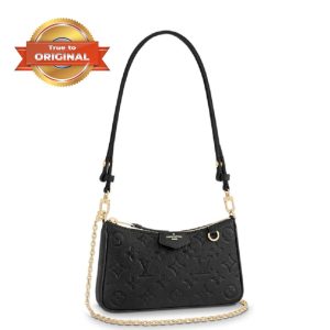 [Supper Vip] Louis Vuitton Easy Pouch On Strap Monogram Empreinte Black For Women ‎7.5in/19cm LV M80349