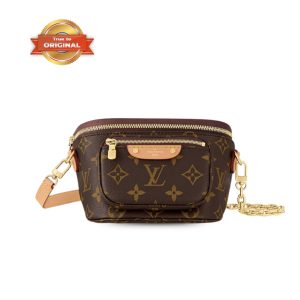 [Supper Vip] Louis Vuitton Mini Bumbag Brown For Women 17cm / 6.7 in M82335 –