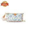 [Supper Vip] Louis Vuitton Multi Pochette Accessoires Bag Blue For Women 9.4in/24cm M25374