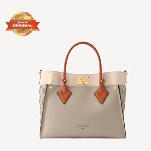 [Supper Vip] Louis Vuitton On My Side MM Tote Bag Grey For Women 12in/31cm M53825