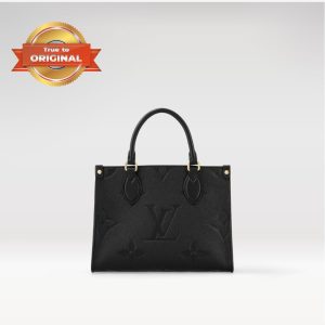 [Supper Vip] Louis Vuitton OnTheGo PM Tote Bag Black For Women 9.8in/25cm LV M45653