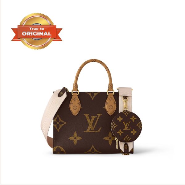 [Supper Vip] Louis Vuitton OnTheGo PM Tote Bag Brown For Women 9.8in/25cm