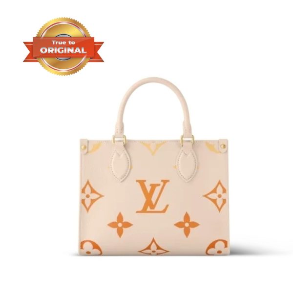 [Supper Vip] Louis Vuitton OnTheGo PM Tote Bag Cream For Women 9.8in/25cm