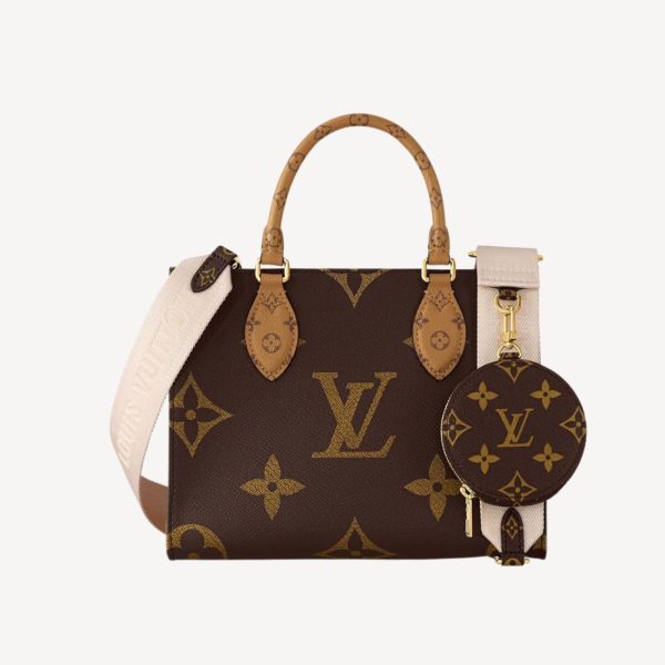 Louis Vuitton OnTheGo PM Tote Bag Brown For Women 9.8in/25cm