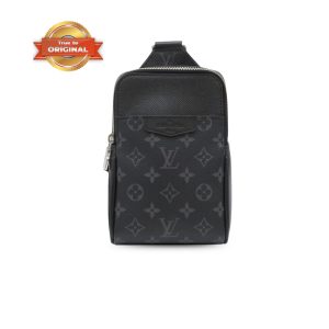 [Supper Vip] Louis Vuitton Outdoor Slingbag Taigarama Noir Bag Black For Men 8.3in/21cm M30741