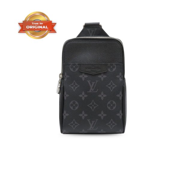 [Supper Vip] Louis Vuitton Outdoor Slingbag Taigarama Noir Bag Black For Men 8.3in/21cm M30741