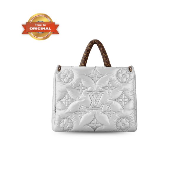 [Supper Vip] Louis Vuitton Pillow Onthego GM Silver For Women 16.1in/41cm LV M21053