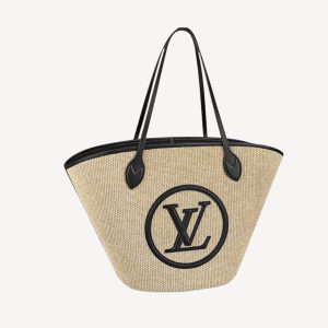 Louis Vuitton Saint Jacques Raffia Black For Women 22.4in/57cm LV M59808