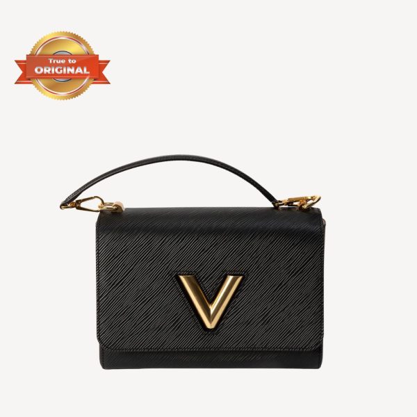 [Supper Vip] Louis Vuitton Twist MM Epi Black For Women 9.4in/23cm