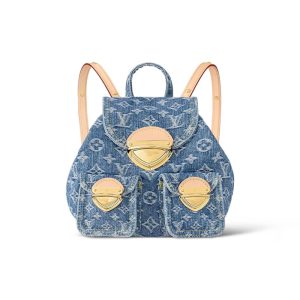 Louis Vuitton Venice Denim Blue Back Pack For Women M46836 – 10.2 Inches / 25.9 Cm