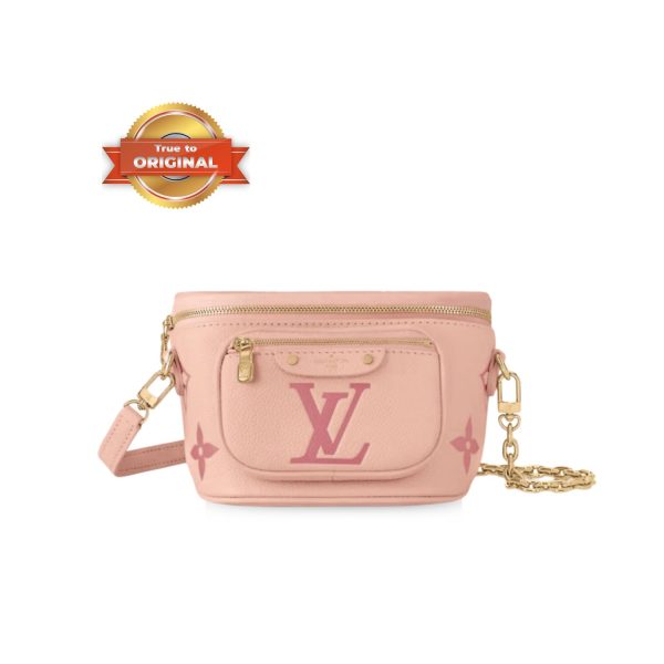 [Supper Vip] Mini Bumbag Gradient Pink For Women M82347- 6.7 Inches/ 17 Cm