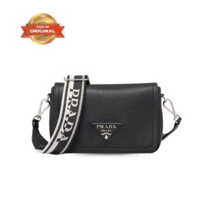 [Supper Vip] Prada Small Shoulder Bag In Black For Women 9in/ 23cm 1BD314_2DKV_F0002_V_3OO