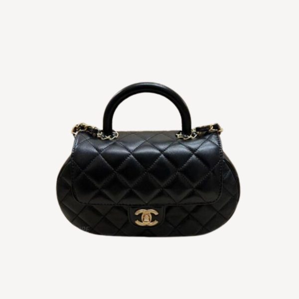 Chanel Bag With Top Handle Black For Women 23.5cm / 9.17in AS4569 –