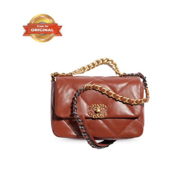 [Supper Vip] Chanel 19 Handbag Brown For Women 26cm/10.1in AS1160 B04852 NY562