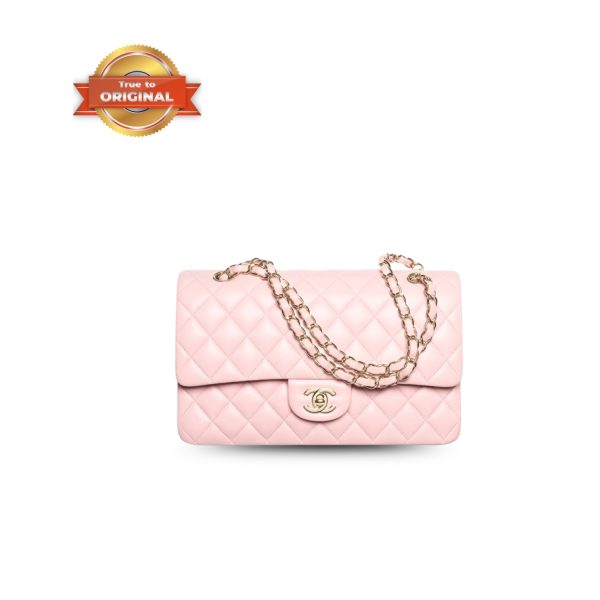 [Supper Vip] Chanel Classic 11.12 Handbag Light Pink For Women 9.9in/25.5cm A01112 Y04059 NJ523