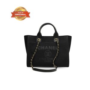 [Supper Vip] Chanel Small Shopping Bag Black For Women 15.2in/39cm AS3257 B08435 94305