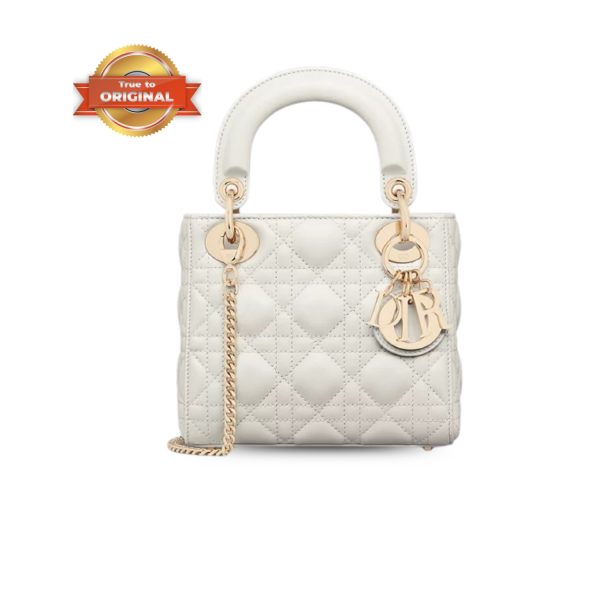 [Supper Vip] Christian Dior Mini Lady Dior Bag Latte For Women 17cm/6.5in M0505ONGE_M030