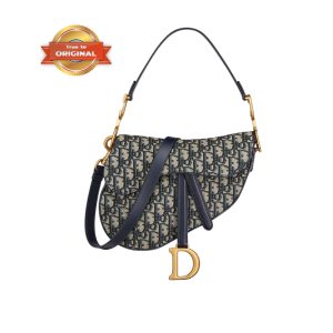 [Supper Vip] Christian Dior Saddle Bag With Strap Blue For Women 25.5cm/10in M0455CTZQ_M928