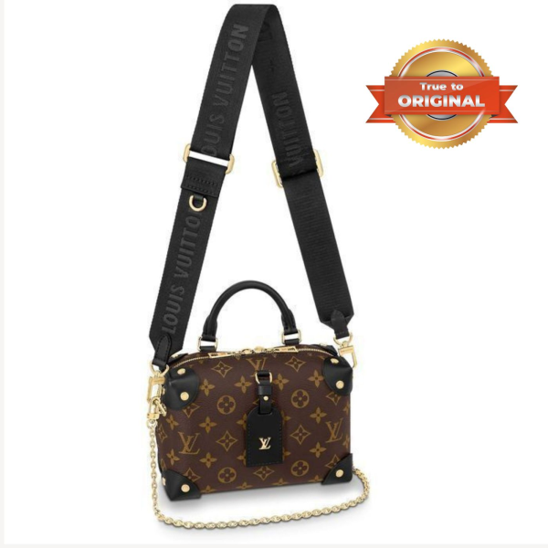 [Supper Vip] Louis Vuitton Petite Malle Souple Monogram Canvas Brown For Women‎ 7.9in/20cm LV M45571