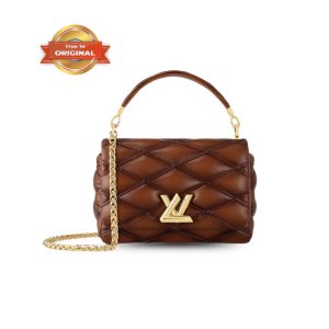 [Supper Vip] Louis Vuitton GO-14 MM Handbag Tan For Women 23cm/9.1in M23601