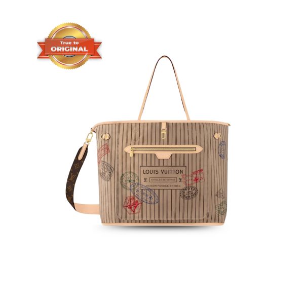 [Supper Vip] Louis Vuitton Neverfull Bandoulière Inside Out GM Beige For Women 39cm/15.4in M11948