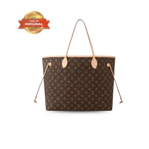 [Supper Vip] Louis Vuitton Neverfull GM Tote Bag Monogram Canvas Brown For Women 39cm/15.4in M46978