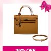 Love Set Hermes: Kelly Gold Bag + Bracelet – MassToneUS