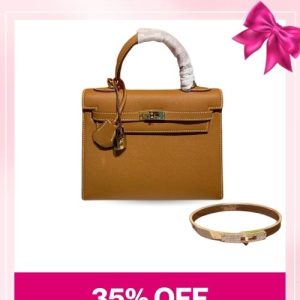 Love Set Hermes: Kelly Gold Bag + Bracelet – MassToneUS