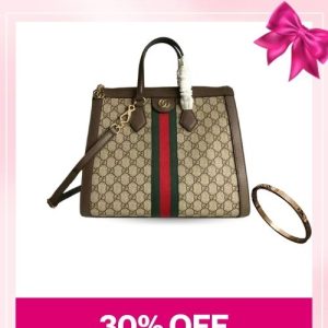 Love Set Gucci: Ophidia GG Medium Tote Bag + Bracelet – MassToneUS