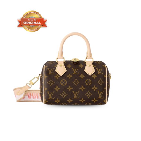 [Supper Vip] Louis Vuitton Speedy Bandoulière 20 Monogram Canvas Brown For Women 20cm/8.1in M46594