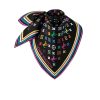 LOUIS VUITTON X MURAKAMI  MONOGRAM MULTICOLOR BLACK 90CM M96095