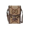GUCCI 1955 HORSEBIT JUMBO GG MINI BROWN 11CM