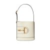 GUCCI 73 SMALL BUCKET BAG ROSSO ANCORA WHITE SMOOTH 20CM 833665 AAEC2 9540