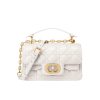 DIOR JOLIE SMALL TOP HANDLE BAG WHITE 19CM  M9271UBHI M030