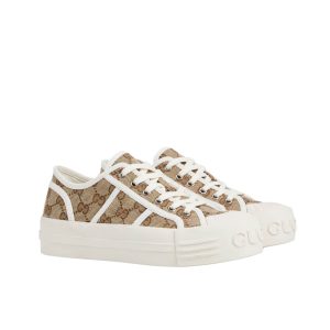 GUCCI WOMEN CHUNKY SNEAKER BEIGE AND BROWN 831825 20Q20 9745