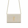 SAINT LAURENT CASSANDRE CHAIN WALLET WHITE 23CM 743346AABVP9207