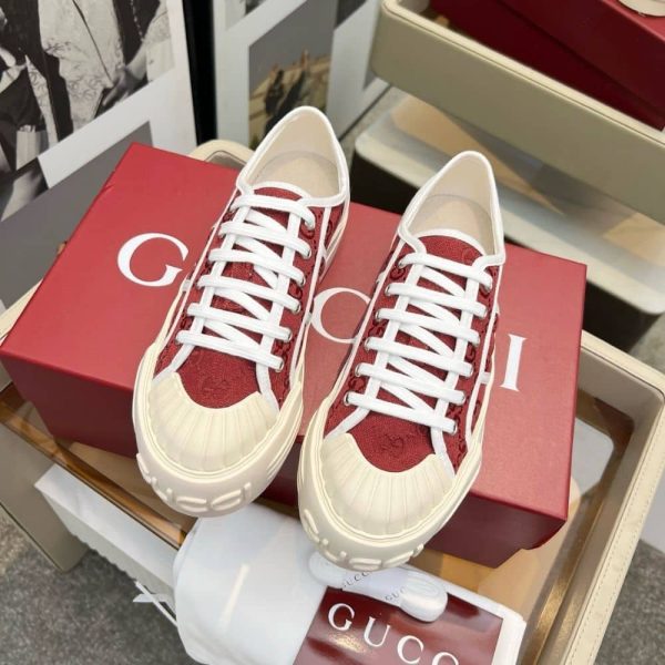 GUCCI WOMEN CHUNKY SNEAKER ROSSO ANCORA ‎816879 FABZZ 8545