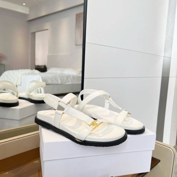 CELINE MAUD SANDAL WITH TRIOMPHE WHITE 362225042C 01BC