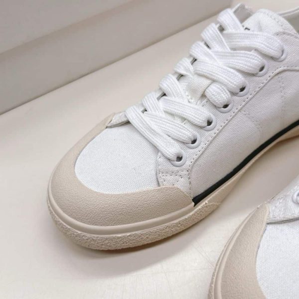 CELINE ALAN SNEAKERS WITH TRIOMPHE IN CANVAS OPTIC WHITE 363675148C 01OP
