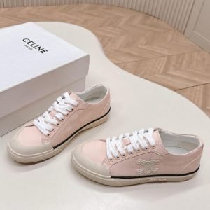CELINE ALAN SNEAKERS WITH TRIOMPHE IN CANVAS ROSEWOOD 363675148C 24RW