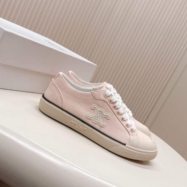 CELINE ALAN SNEAKERS WITH TRIOMPHE IN CANVAS ROSEWOOD 363675148C 24RW