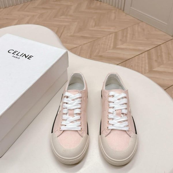 CELINE ALAN SNEAKERS WITH TRIOMPHE IN CANVAS ROSEWOOD 363675148C 24RW