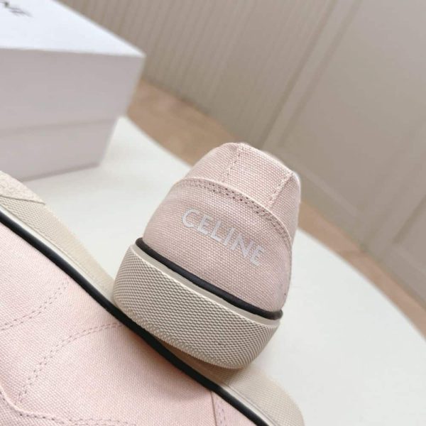 CELINE ALAN SNEAKERS WITH TRIOMPHE IN CANVAS ROSEWOOD 363675148C 24RW