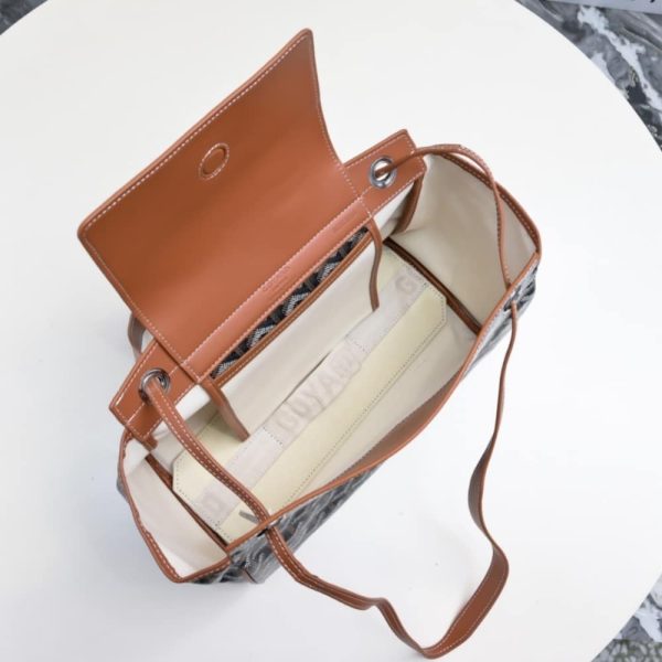 GOYARD ROUETTE SOUPLE BAG BLACK AND TAN 31CM ROUETTPMLTY01CL03P